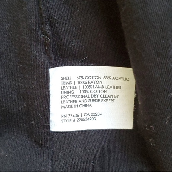 100% lamb leather Club Monaco Avani Vest - Picture 9 of 9